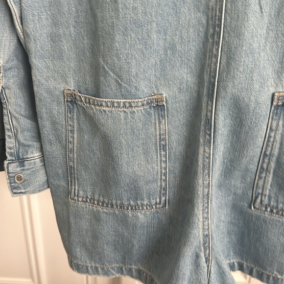 Life in progress denim romper.. size XS - Picture 3 of 5